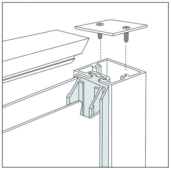 325 Series 3-1/4" Standard Side Frame (No Reveal) | Charleston Sign Systems