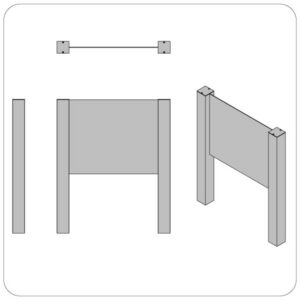 218 Series Post/Panel Kit