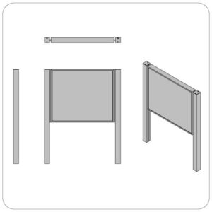 225 Series Post/Panel Kit