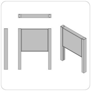 325 Series Post/Panel Kit