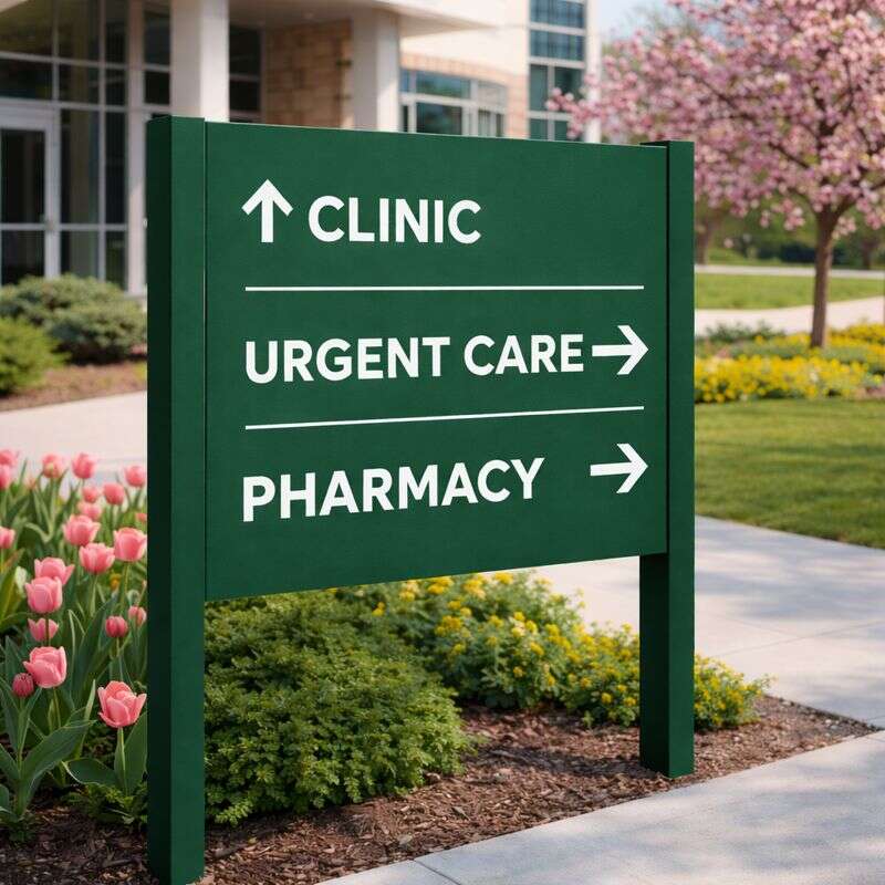 Clinic, Urgent Care, and Pharmacy Sign